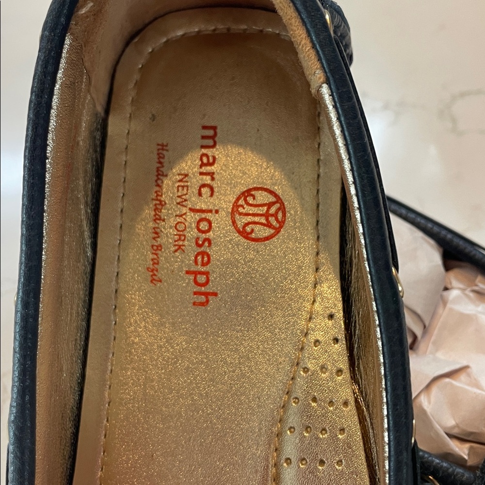 Marc Joseph Black Moccasins for Women - Picture 2 of 5